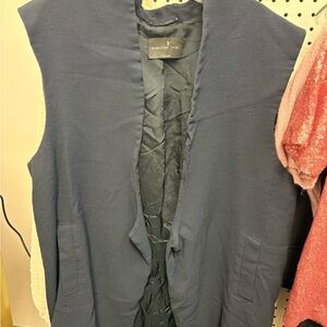 Babaton Navy Sleeveless Blouse